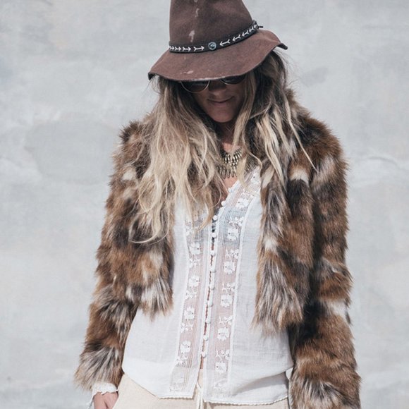 New White Lace Long Sleeve Gypsy Boho Blouse - Picture 2 of 10